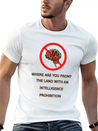 Intelligence Prohibition Lightweight Cotton T-Shirt – Daily Comfort Graphic Shirt