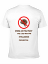 Intelligence Prohibition Lightweight Cotton T-Shirt – Daily Comfort Graphic Shirt