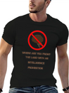 Intelligence Prohibition Lightweight Cotton T-Shirt – Daily Comfort Graphic Shirt