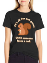 Its All Fun And Games Until Someone Loses A Nut! Lightweight Cotton T-Shirt – Daily Comfort Graphic Shirt