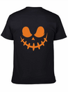 Jack O Lantern Scary Carved Pumpkin Face Halloween Lightweight Cotton T-Shirt – Daily Comfort Graphic Shirt
