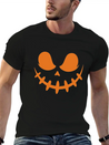 Jack O Lantern Scary Carved Pumpkin Face Halloween Lightweight Cotton T-Shirt – Daily Comfort Graphic Shirt