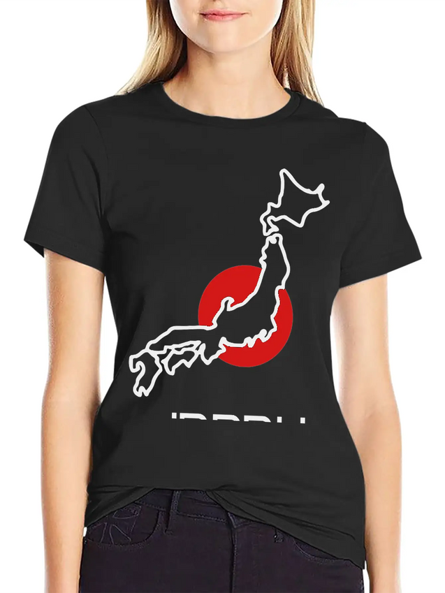 Japan Logo Lightweight Cotton T-Shirt – Daily Comfort Graphic Shirt