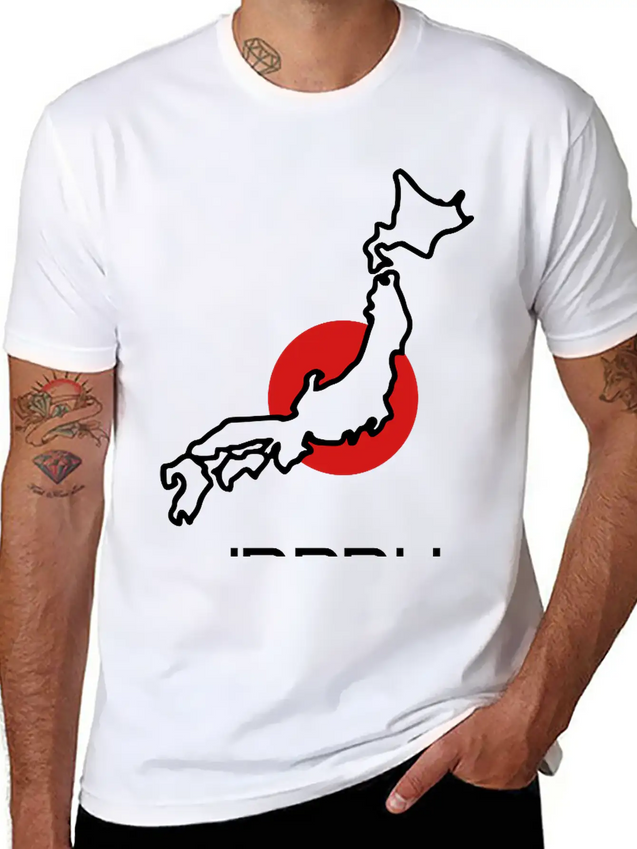 Japan Logo Lightweight Cotton T-Shirt – Daily Comfort Graphic Shirt