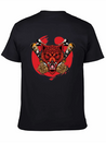 Japanese Wolf Samurai Lightweight Cotton T-Shirt – Daily Comfort Graphic Shirt