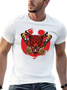 Japanese Wolf Samurai Lightweight Cotton T-Shirt – Daily Comfort Graphic Shirt