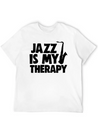 Jazz Is My Therapy Lightweight Cotton T-Shirt – Daily Comfort Graphic Shirt