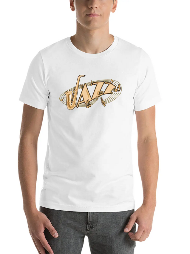 Jazz Music Lightweight Cotton T-Shirt – Daily Comfort Graphic Shirt