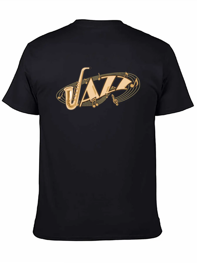 Jazz Music Lightweight Cotton T-Shirt – Daily Comfort Graphic Shirt