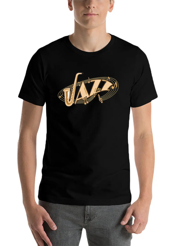 Jazz Music Lightweight Cotton T-Shirt – Daily Comfort Graphic Shirt
