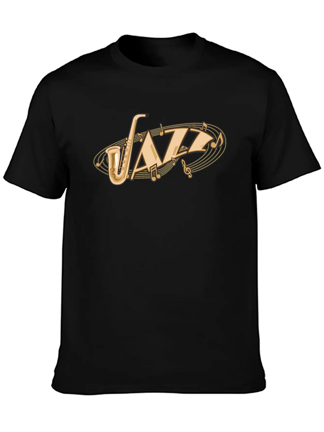 Jazz Music Lightweight Cotton T-Shirt – Daily Comfort Graphic Shirt