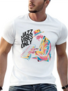 Jazz Vibes Only Piano Art Jazz Lightweight Cotton T-Shirt – Daily Comfort Graphic Shirt