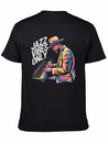 Jazz Vibes Only Piano Art Jazz Lightweight Cotton T-Shirt – Daily Comfort Graphic Shirt
