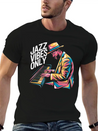 Jazz Vibes Only Piano Art Jazz Lightweight Cotton T-Shirt – Daily Comfort Graphic Shirt