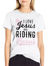 Jesus And Horse Lightweight Cotton T-Shirt – Daily Comfort Graphic Shirt