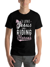Jesus And Horse Lightweight Cotton T-Shirt – Daily Comfort Graphic Shirt