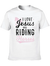 Jesus And Horse Lightweight Cotton T-Shirt – Daily Comfort Graphic Shirt