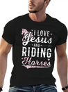 Jesus And Horse Lightweight Cotton T-Shirt – Daily Comfort Graphic Shirt