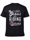 Jesus And Horse Lightweight Cotton T-Shirt – Daily Comfort Graphic Shirt