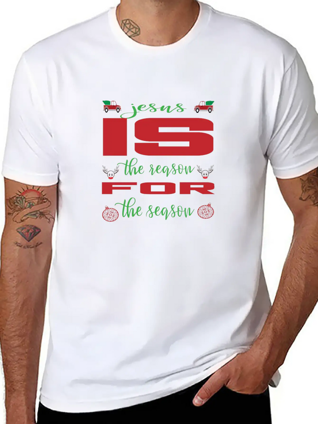 Jesus Is The Reason For The Reason Lightweight Cotton T-Shirt – Daily Comfort Graphic Shirt