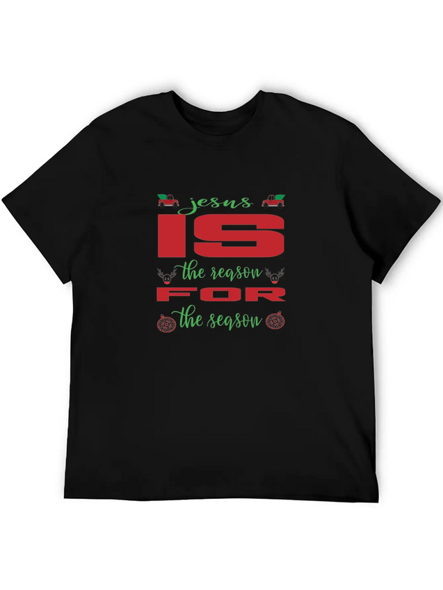 Jesus Is The Reason For The Reason Lightweight Cotton T-Shirt – Daily Comfort Graphic Shirt