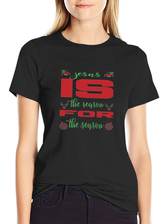 Jesus Is The Reason For The Reason Lightweight Cotton T-Shirt – Daily Comfort Graphic Shirt
