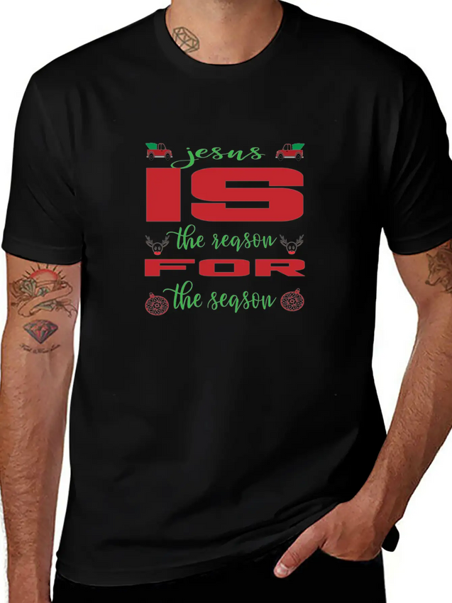 Jesus Is The Reason For The Reason Lightweight Cotton T-Shirt – Daily Comfort Graphic Shirt