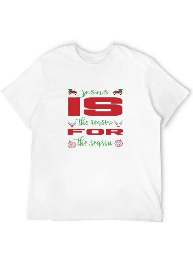 Jesus Is The Reason For The Reason Lightweight Cotton T-Shirt – Daily Comfort Graphic Shirt