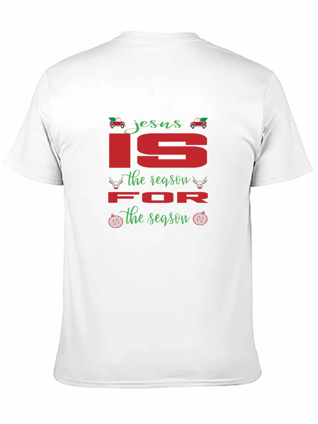 Jesus Is The Reason For The Reason Lightweight Cotton T-Shirt – Daily Comfort Graphic Shirt