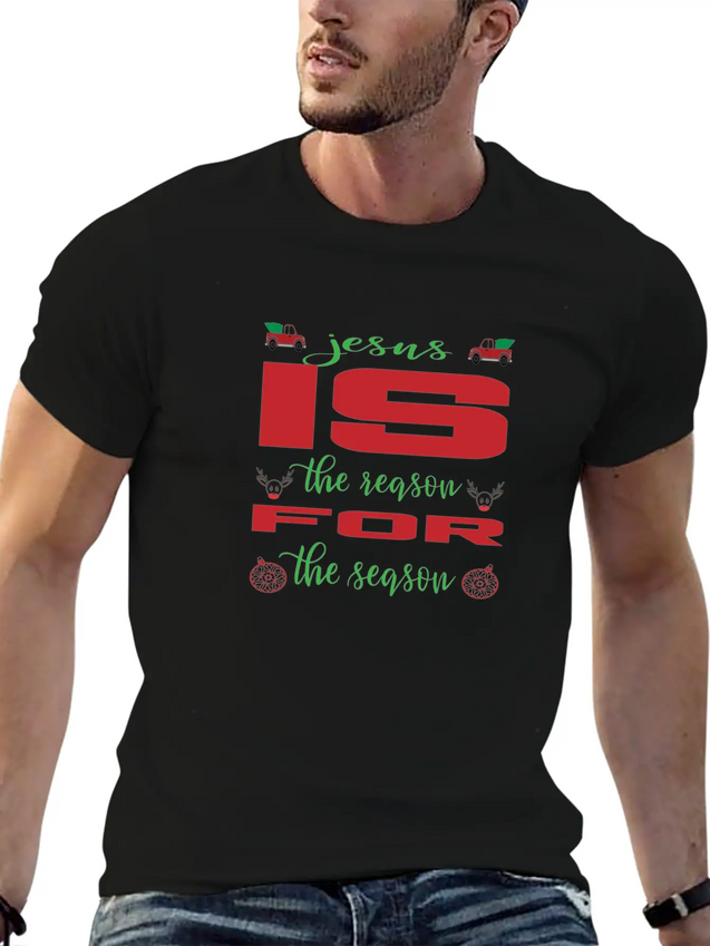Jesus Is The Reason For The Reason Lightweight Cotton T-Shirt – Daily Comfort Graphic Shirt