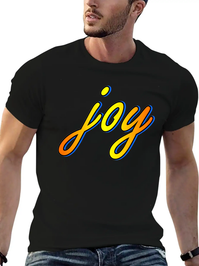 Joy Lightweight Cotton T-Shirt – Daily Comfort Graphic Shirt