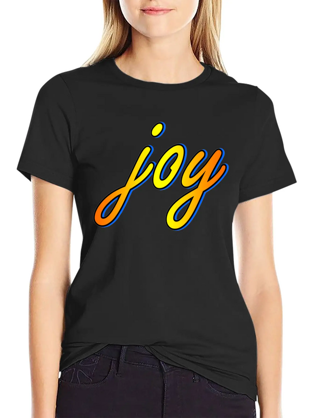 Joy Lightweight Cotton T-Shirt – Daily Comfort Graphic Shirt