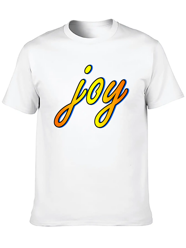 Joy Lightweight Cotton T-Shirt – Daily Comfort Graphic Shirt
