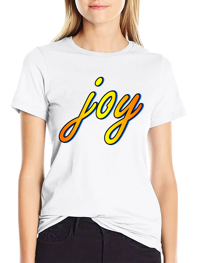 Joy Lightweight Cotton T-Shirt – Daily Comfort Graphic Shirt