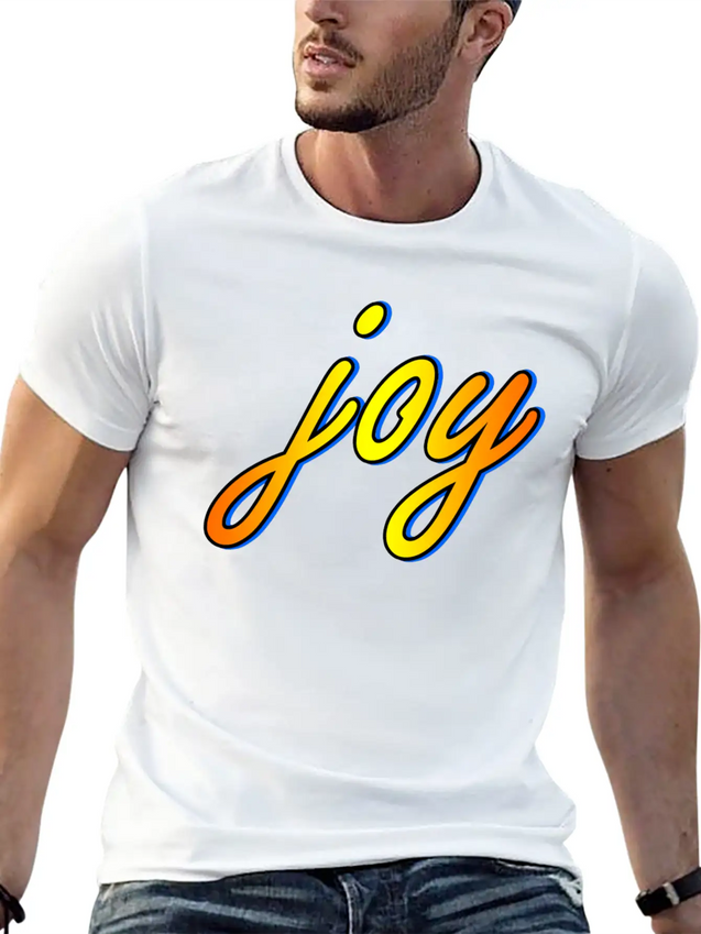 Joy Lightweight Cotton T-Shirt – Daily Comfort Graphic Shirt