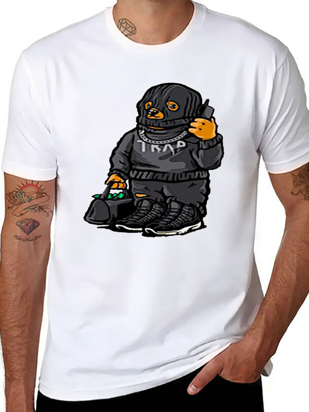 Jubilee Bear Lightweight Cotton T-Shirt – Daily Comfort Graphic Shirt
