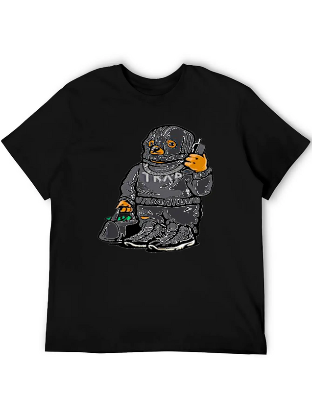 Jubilee Bear Lightweight Cotton T-Shirt – Daily Comfort Graphic Shirt