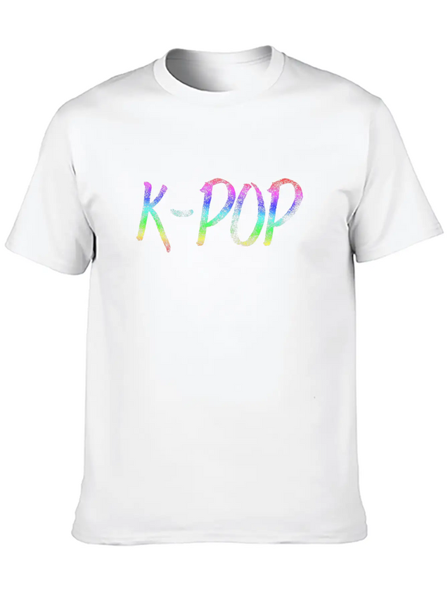 K-POP Lightweight Cotton T-Shirt – Daily Comfort Graphic Shirt