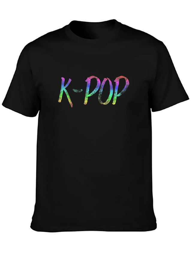 K-POP Lightweight Cotton T-Shirt – Daily Comfort Graphic Shirt