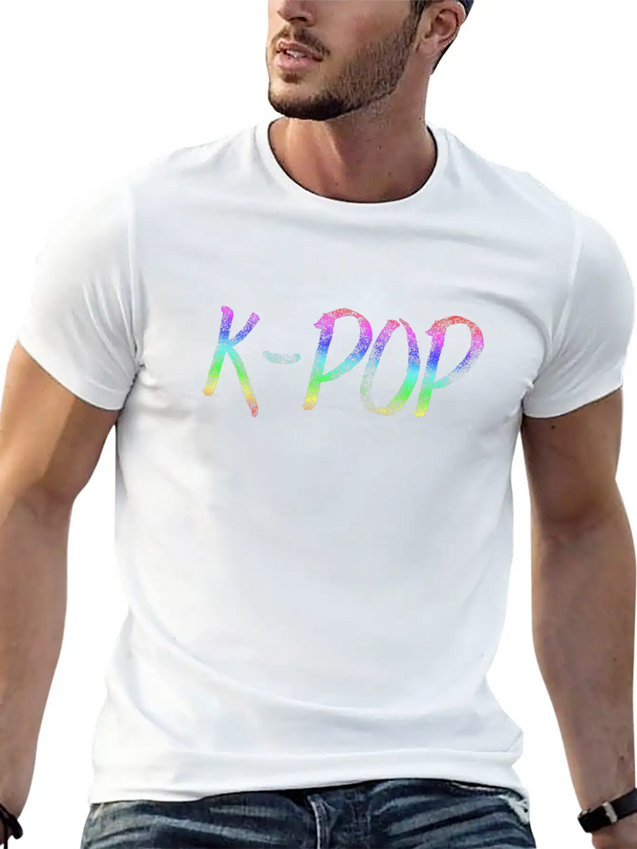 K-POP Lightweight Cotton T-Shirt – Daily Comfort Graphic Shirt