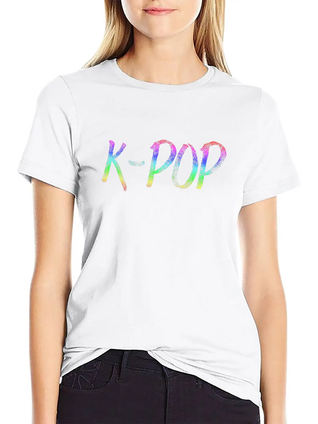 K-POP Lightweight Cotton T-Shirt – Daily Comfort Graphic Shirt