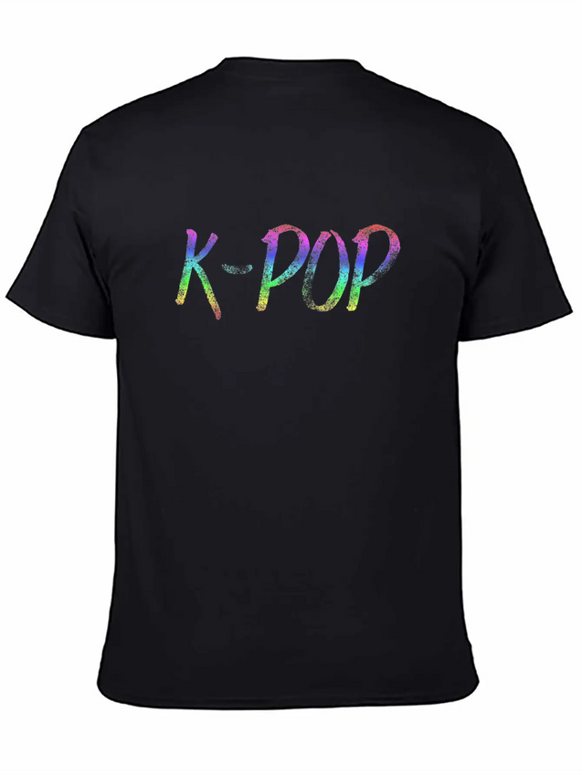 K-POP Lightweight Cotton T-Shirt – Daily Comfort Graphic Shirt