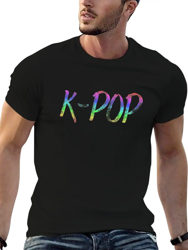 K-POP Lightweight Cotton T-Shirt – Daily Comfort Graphic Shirt
