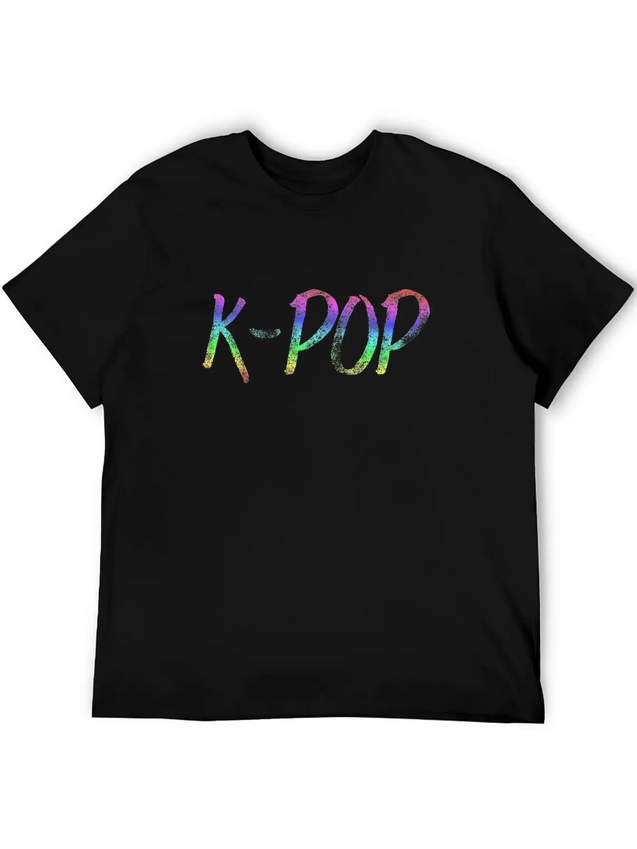 K-POP Lightweight Cotton T-Shirt – Daily Comfort Graphic Shirt