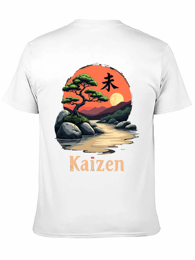 Kaizen Continuous Improvement Lightweight Cotton T-Shirt – Daily Comfort Graphic Shirt