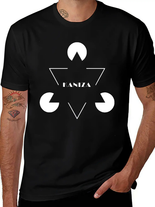 Kaniza Illusion Lightweight Cotton T-Shirt – Daily Comfort Graphic Shirt