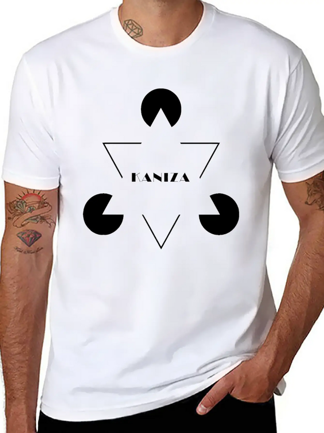 Kaniza Illusion Lightweight Cotton T-Shirt – Daily Comfort Graphic Shirt
