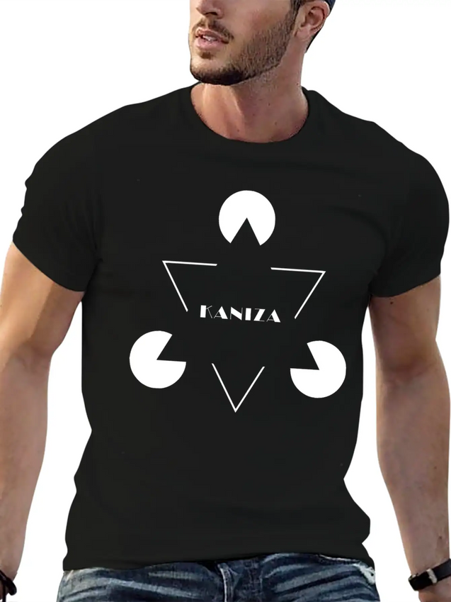 Kaniza Illusion Lightweight Cotton T-Shirt – Daily Comfort Graphic Shirt