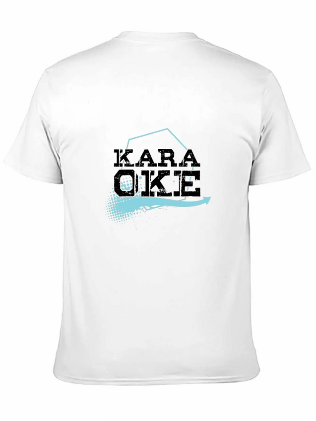 Karaoke Oke Singing Song Music Microphone Gift Lightweight Cotton T-Shirt – Daily Comfort Graphic Shirt
