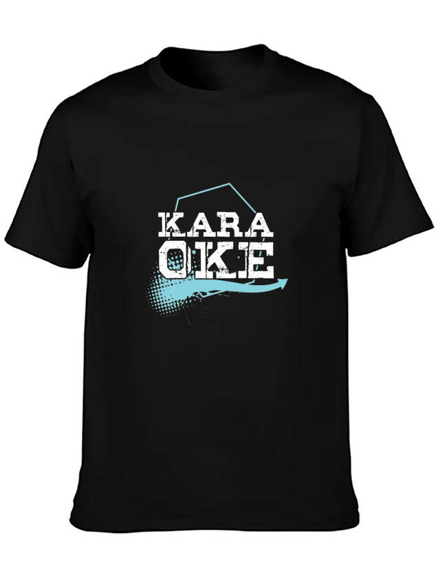 Karaoke Oke Singing Song Music Microphone Gift Lightweight Cotton T-Shirt – Daily Comfort Graphic Shirt